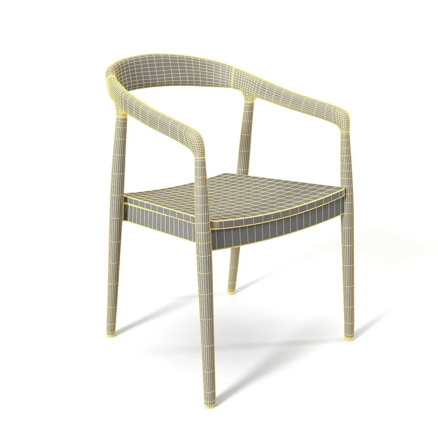 Ingrid Dining Chair PBR 3D Model_07